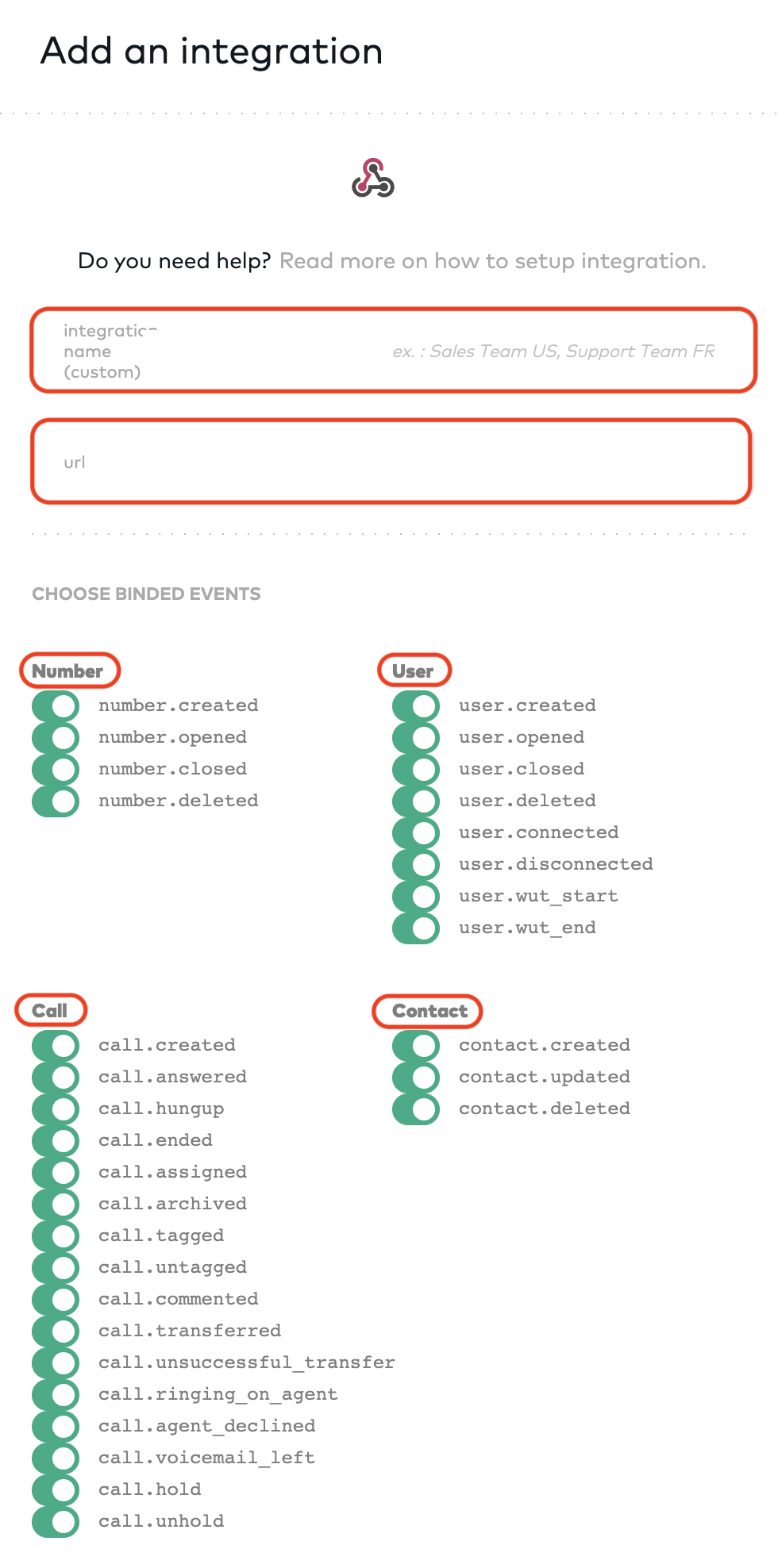 Defining a Webhook
